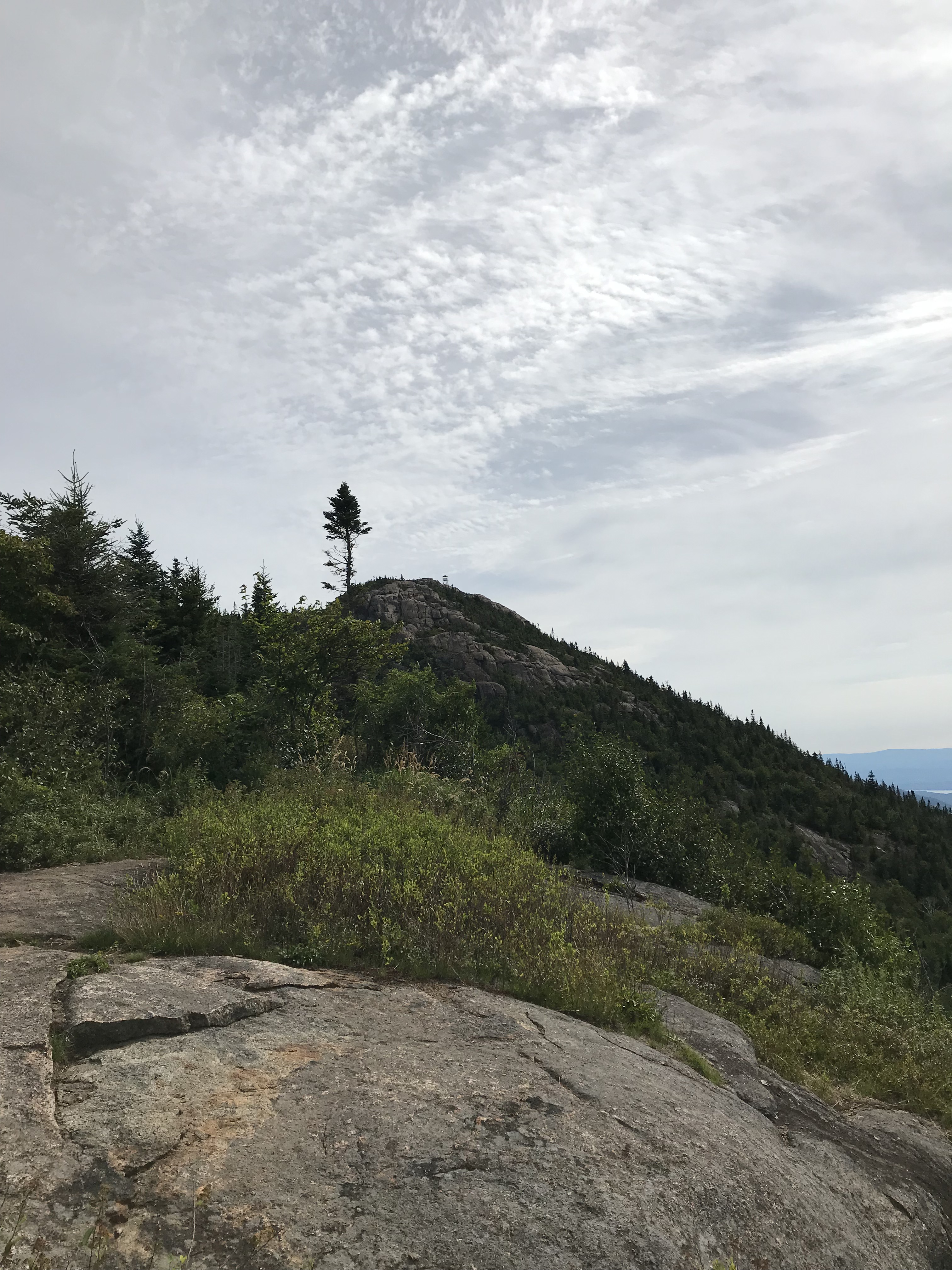 Summit of Hurricane Mountain in the near distance