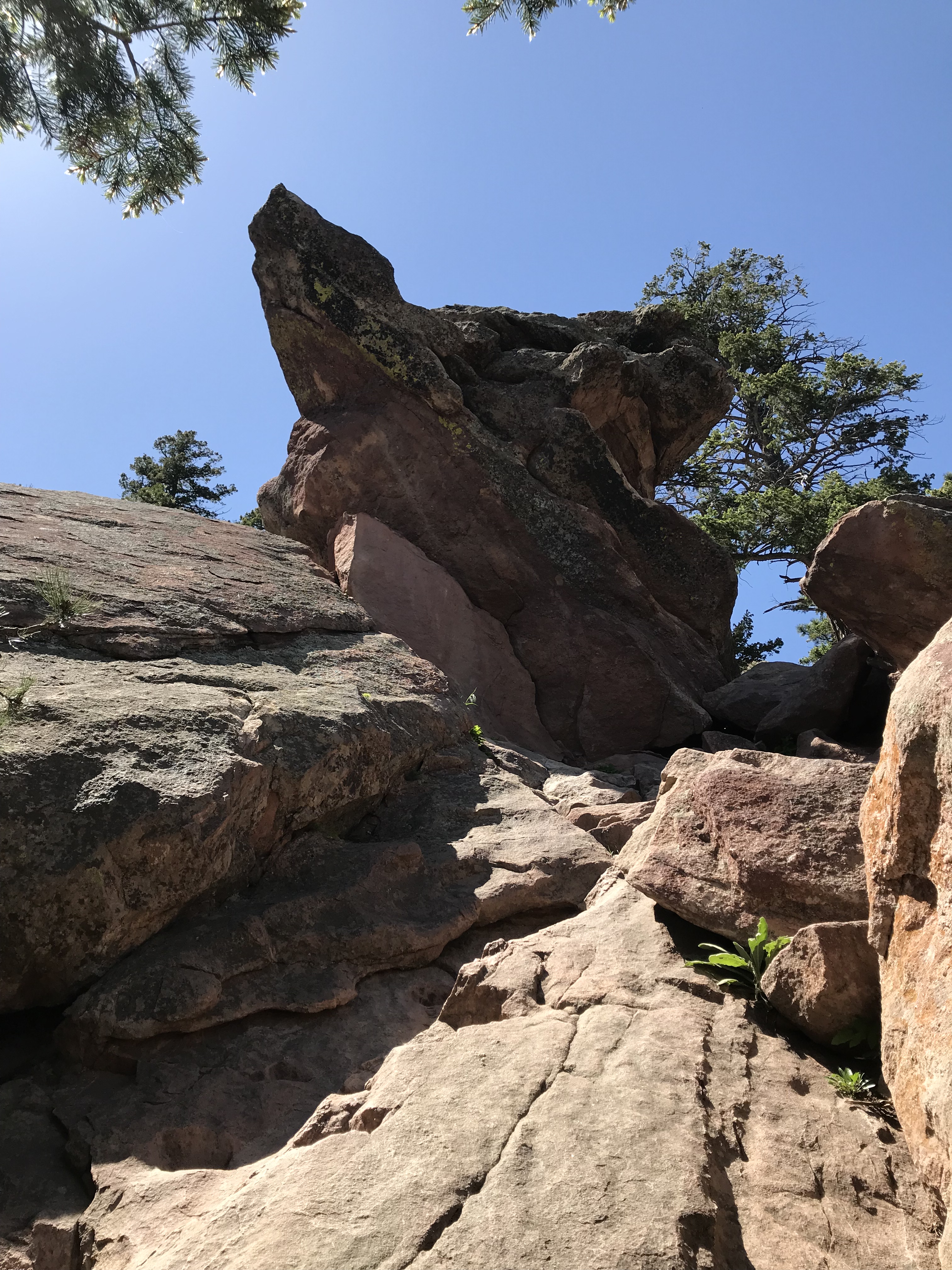 Rock formations on Flatiron Hike
