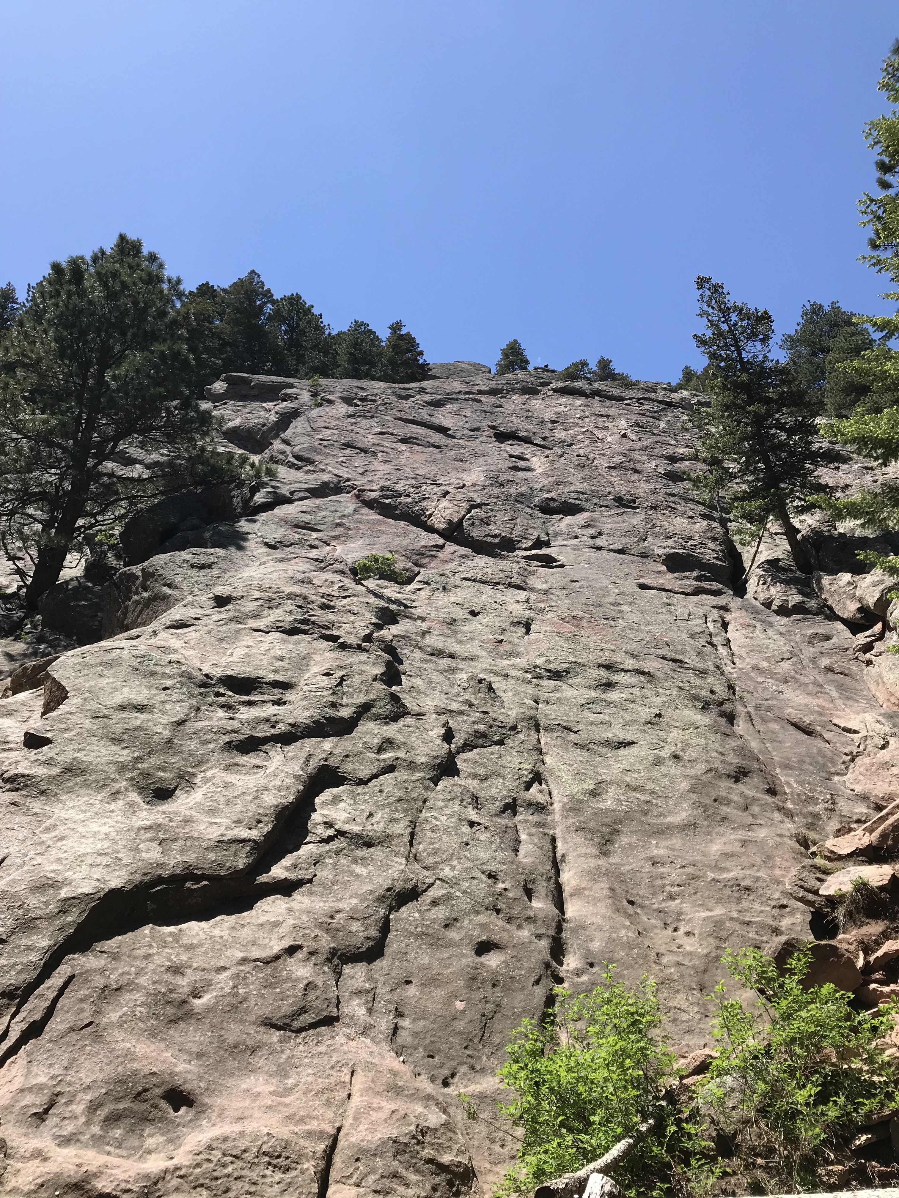 Rock Wall on Flatirons Hike