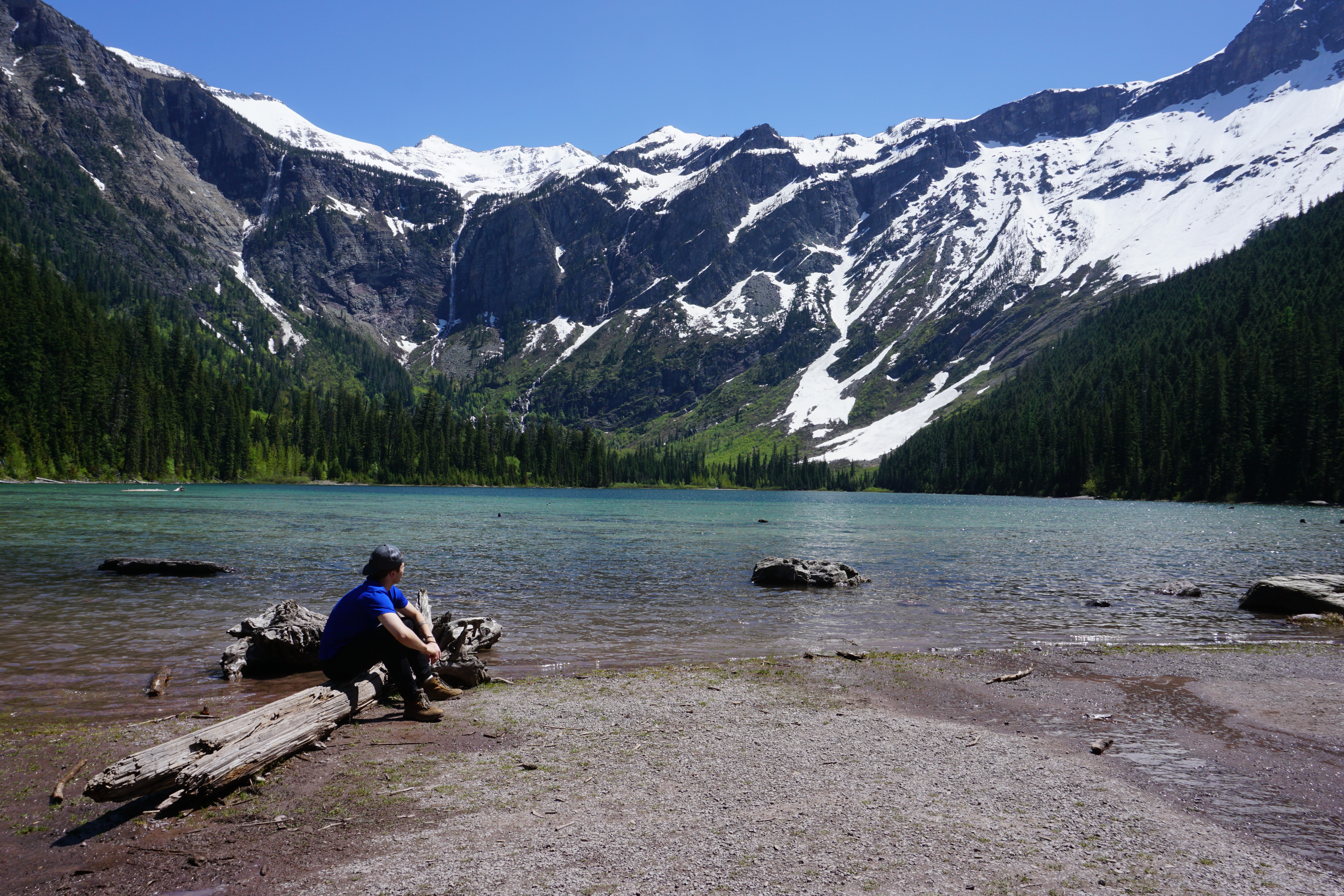 Pic of me sitting at Avalanche Lake