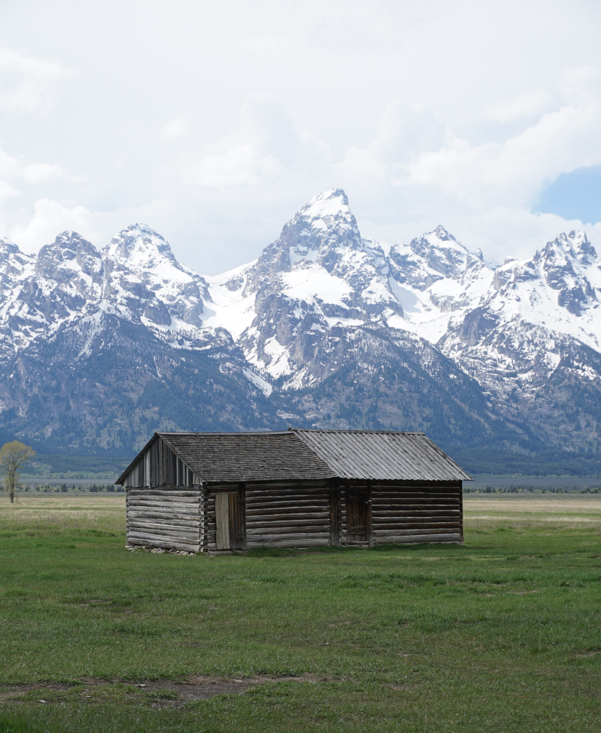 Portrait of wooden house Mormon's Row Historic District