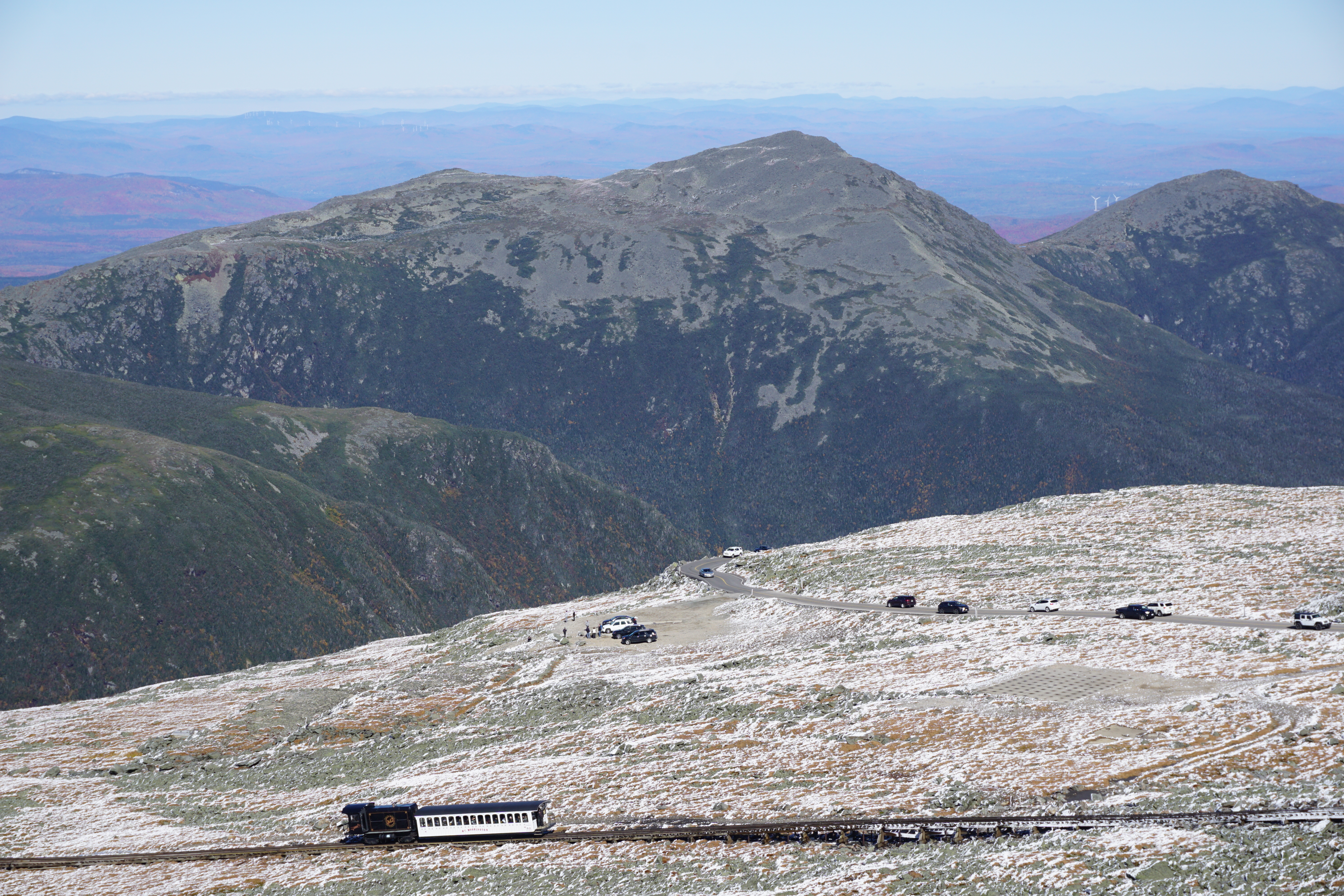 Cog Railway Seen from Mount Washington Summit