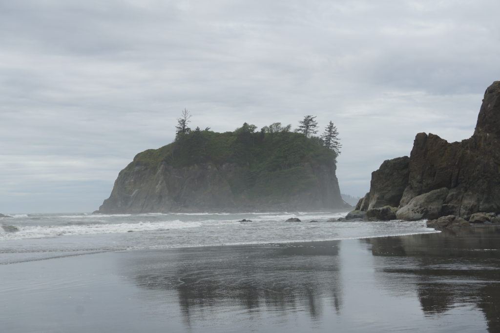 Rock formations along Ruby Beach off the coast of Washington