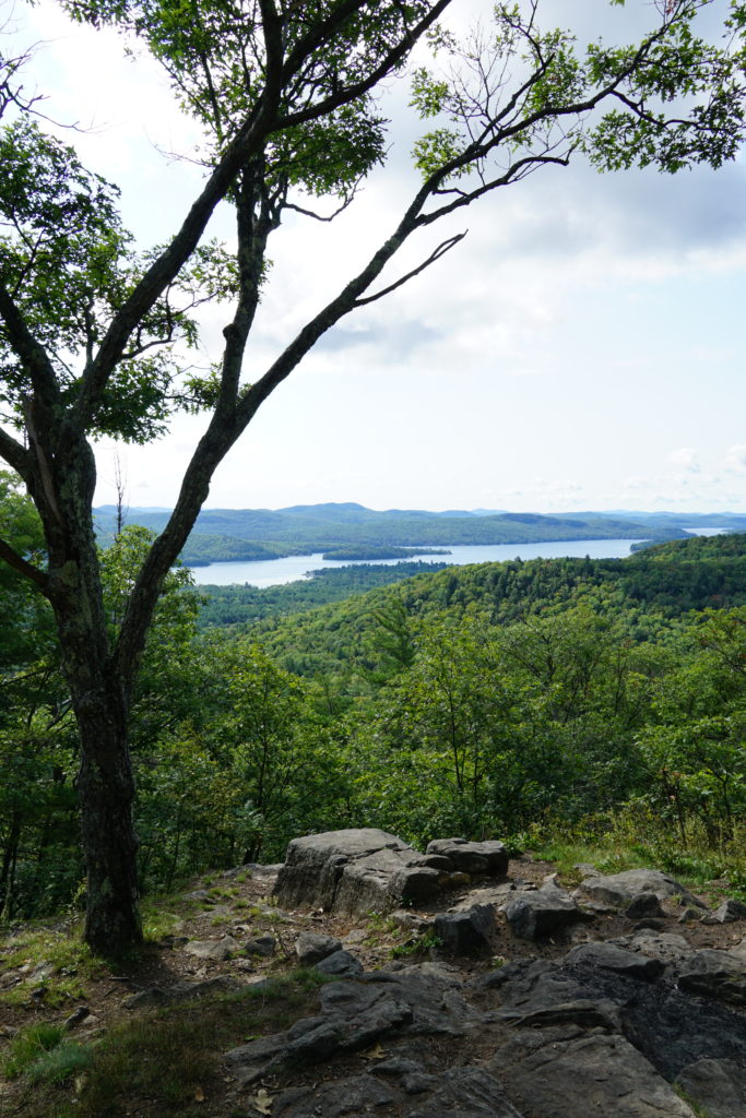 The view from the top of Severance Mountain looking at the Schroon Lake Region