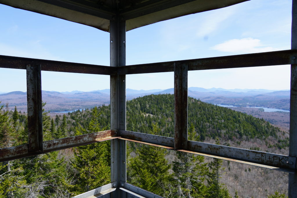 View from Owl's Head Mountain Firetower Cabin 